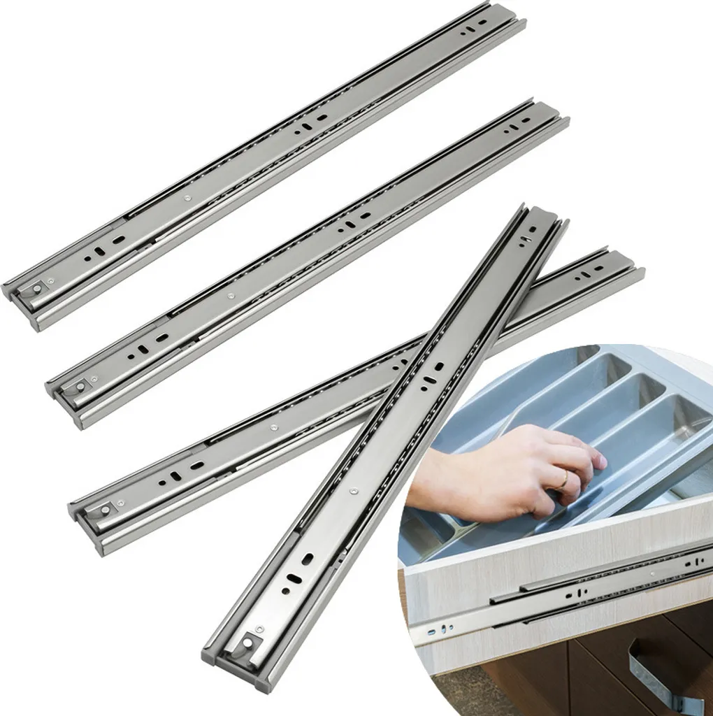 Set 8 Guide Telescopiche Jopassy 500mm a Sfera per Mobili Moderni