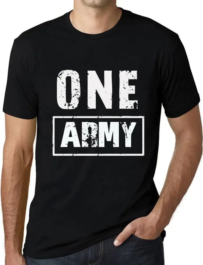 Herren Grafik T-Shirt Eine Armee – One Army – Öko-Verantwortlich Vintage Jahrgang Kurzarm Lustige Druck Geburtstag Geschenk Mann