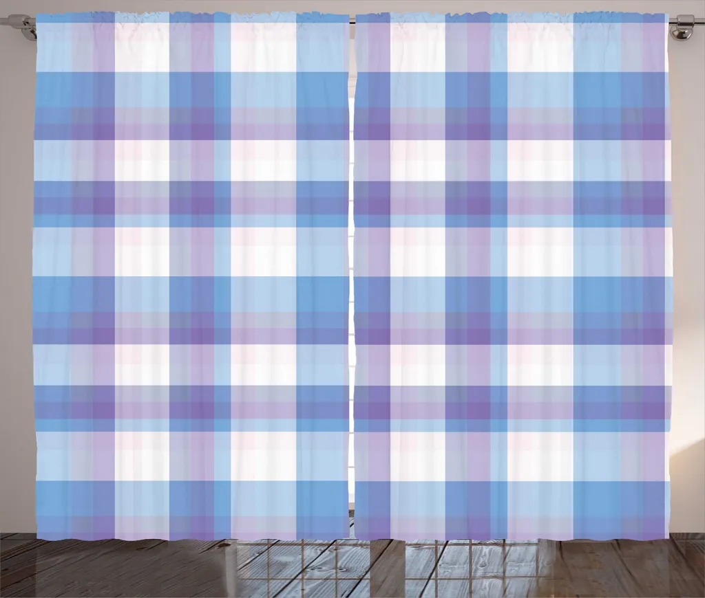 Rideau de Salon Multicolore en Tissu Universel avec Boucles 280x225cm