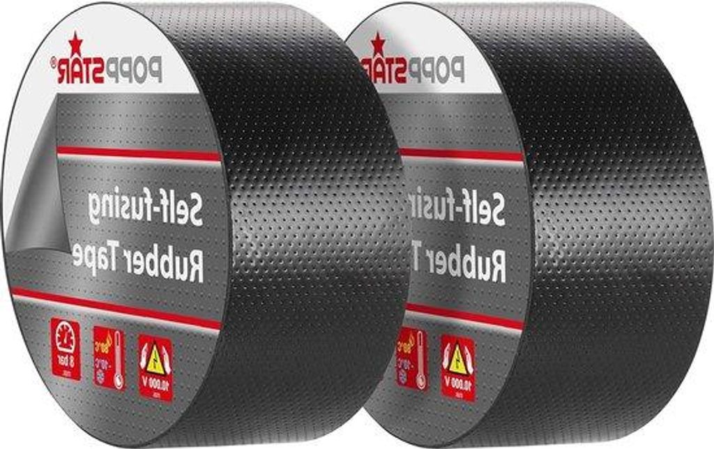Universell einsetzbares Klebeisolationsband - Dichtungsschlauch 5m x 38mm x 0,76mm schwarz