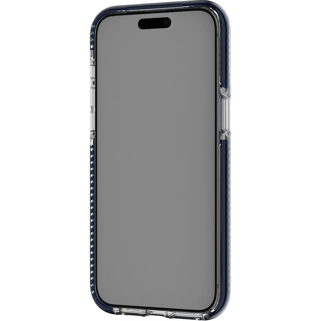 Coque de protection MagSafe iPhone 15 Pro Max Tech21 EvoCrystal Bleu