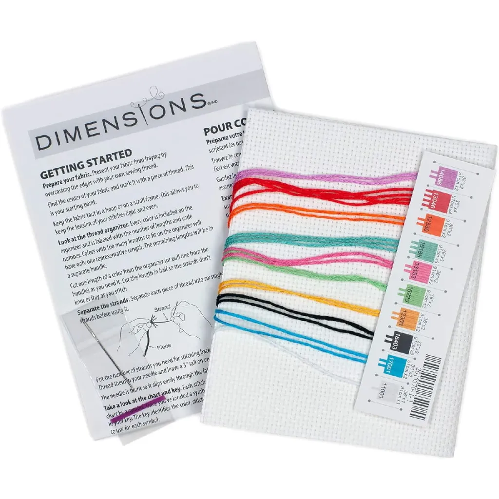 Kit Punto Croce Dimensions - Regalo Creativo Segui l'Arcobaleno - 4