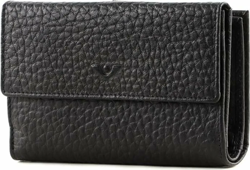 Petit porte-monnaie VOi Hirsch Brenna - Accessoire cuir noir pratique