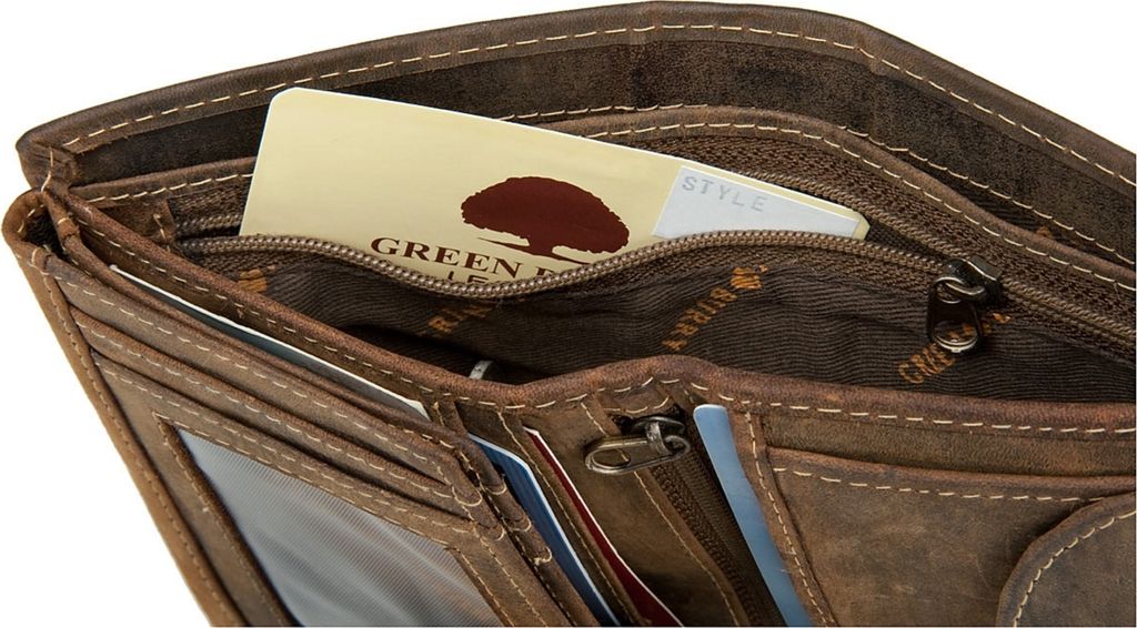 Greenburry Vintage Herren RFID Leder Geldbörse Geldbeutel Produktbild 32