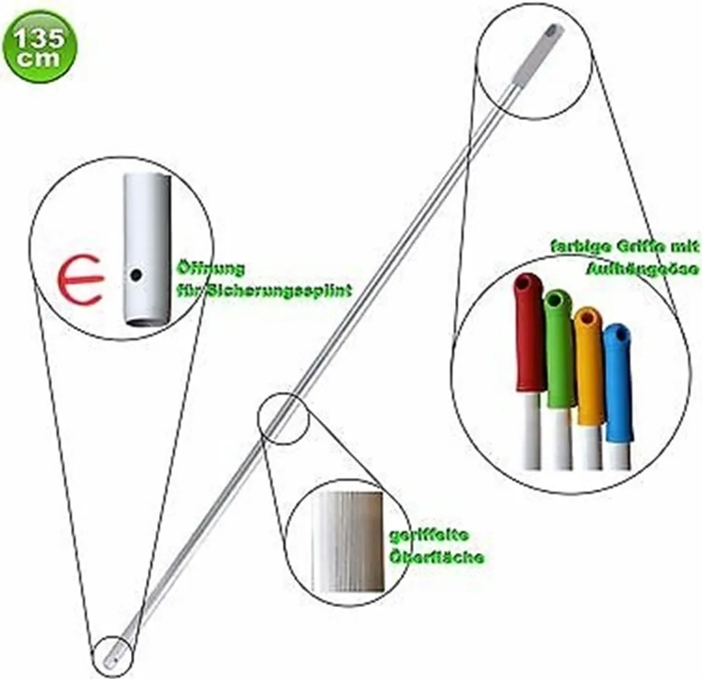 Set di 10 mop "Premium" 40 cm in microfibra - 4