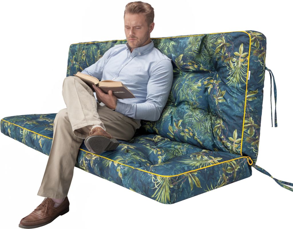 Gartenkissen „Pola“ – 180×105 cm – wasserabweisend, UV-beständig, für Schaukel & Bank | Pillowprim