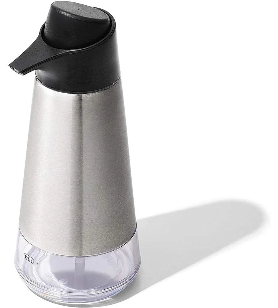 Distributeur de savon en acier inoxydable pour évier de cuisine OXO