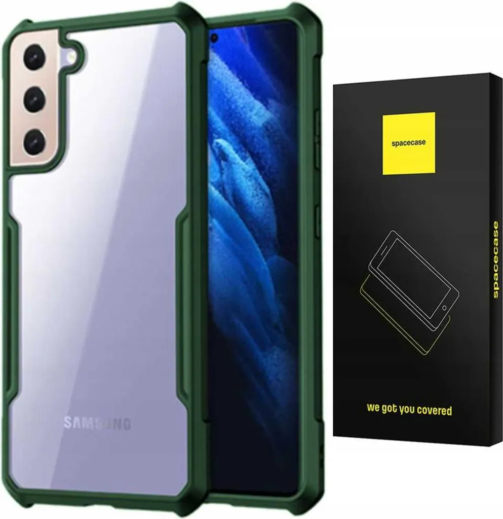 Étui Renforcé Anti-choc Galaxy S21+ SPACECASE Beetle Vert Haute Densité