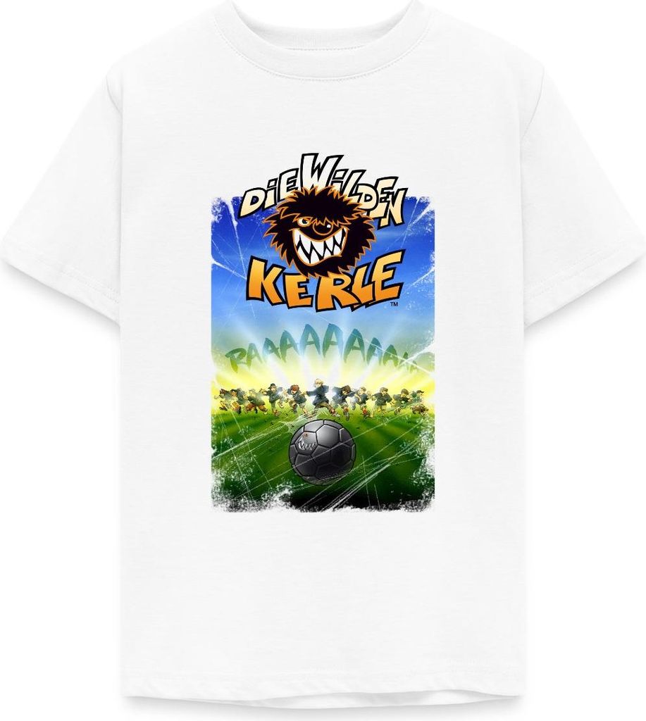 Spreadshirt Die Wilden Kerle Angriff Teenager T-Shirt, 152/164 (12-14 Jahre), Weiß