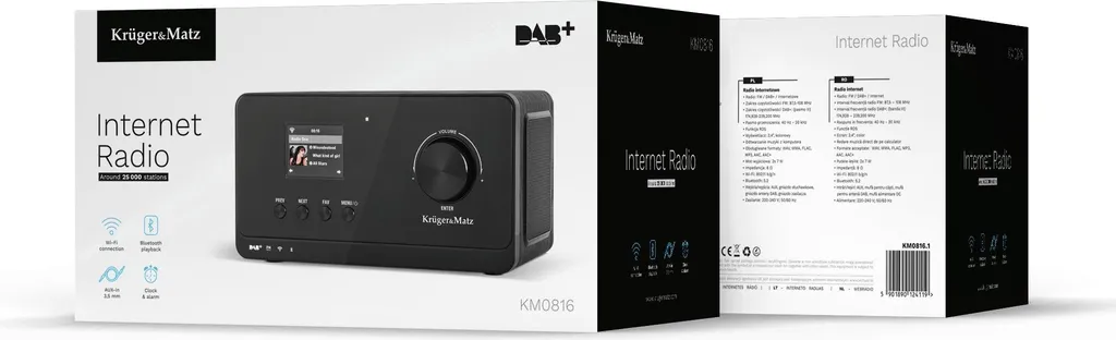Kruger&Matz KM0816.1 Radio Internet Wi-Fi DAB+ Bluetooth - Offerta - 13