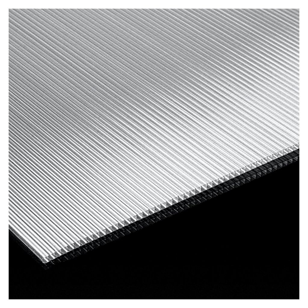 Hohlkammerstegplatte 4 mm | 113 x 60,5 x 0,4 cm | Gewächshausplatte | Doppelstegplatte für Gewächshaus und Garten