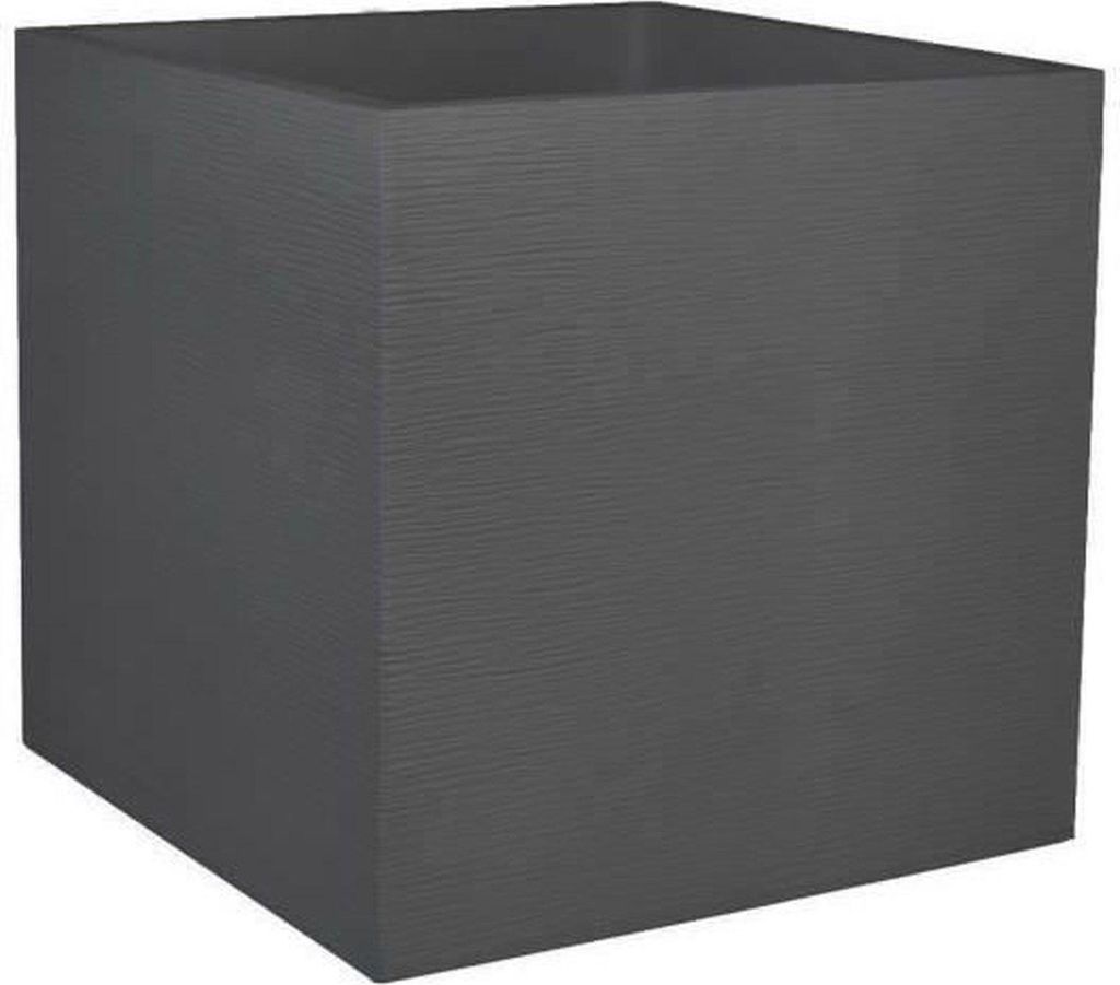 Quadratischer Blumenkasten 57 L - 49,5 x 49,5 x 49,5 cm - Anthrazitgrau