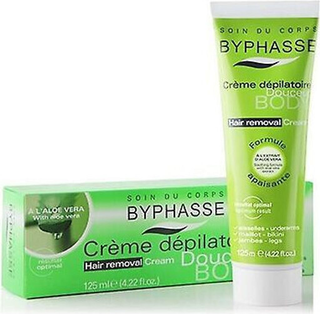 Byphasse Hair Removal Cream Aloe Vera Extract 125ml Produktbild 