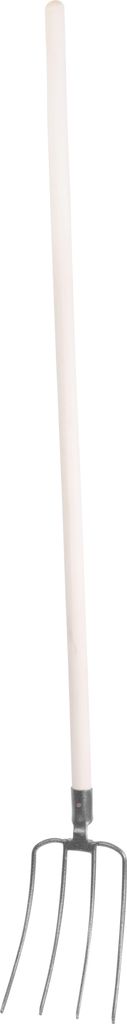 Fourche KomaXit F104KX.WH, 4 dents, italienne, avec manche Image du produit 