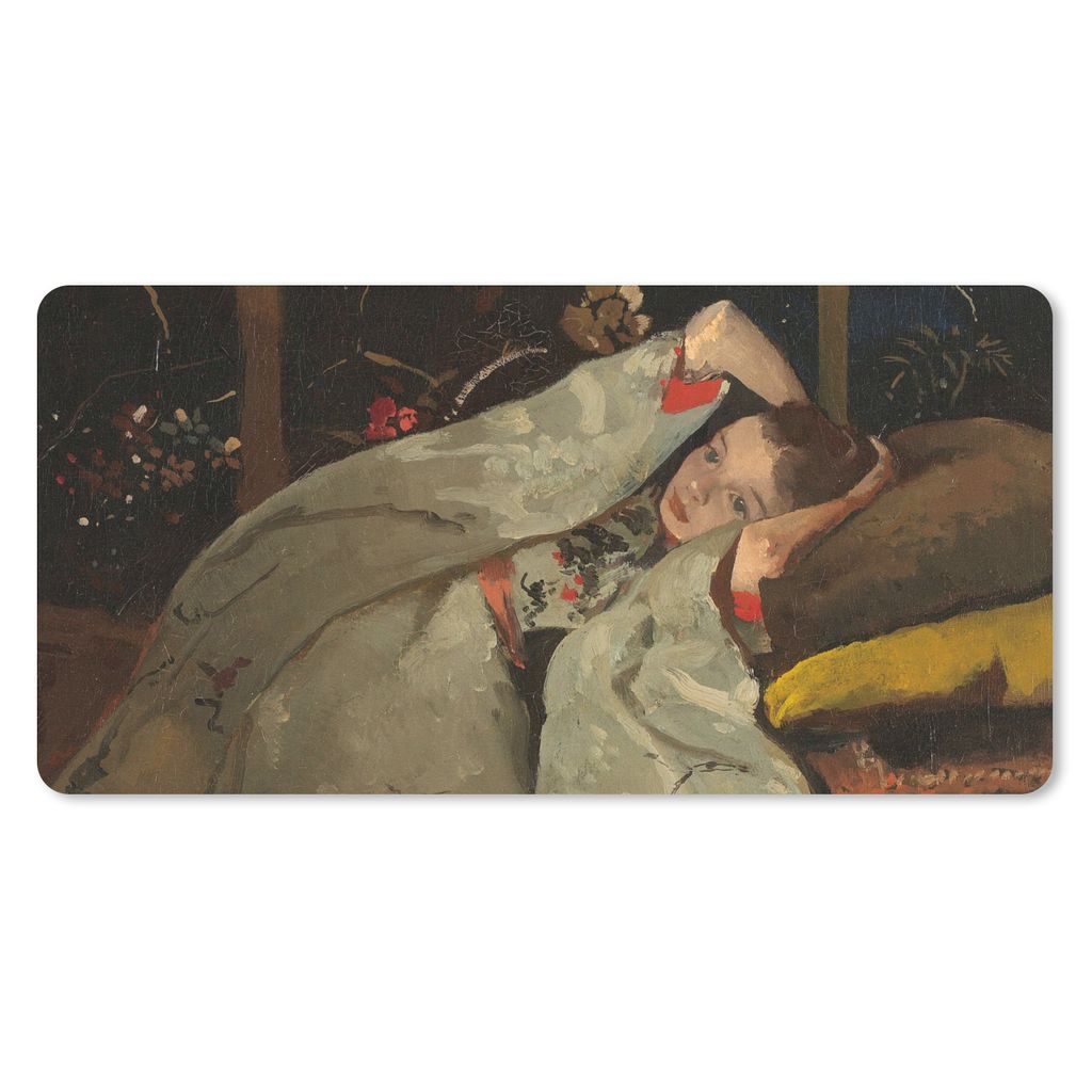 MuchoWow® Mauspad Mousepad Mädchen im weißen Kimono - Produktbild 