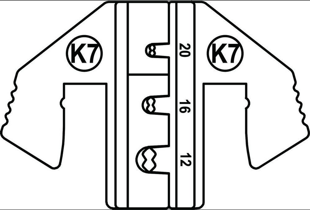 TOOLCRAFT PLE-0K7 Crimp-Einsätze Geeignet für Stecker: DEUTSCH Quetschbereich AWG: 12 bis 20 awg Passend für Marke (Zan