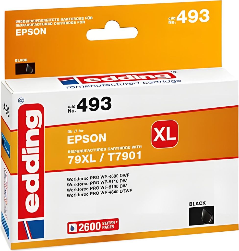 Edding Tintenpatrone EDD-493 ersetzt Epson T79XL (T7901)