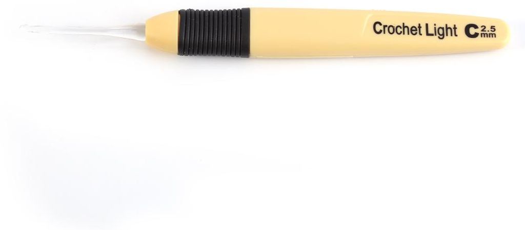 1 Stück LED-beleuchtete Häkelnadel, Stricknadeln, Web- und Nähzubehör (2,5 mm)