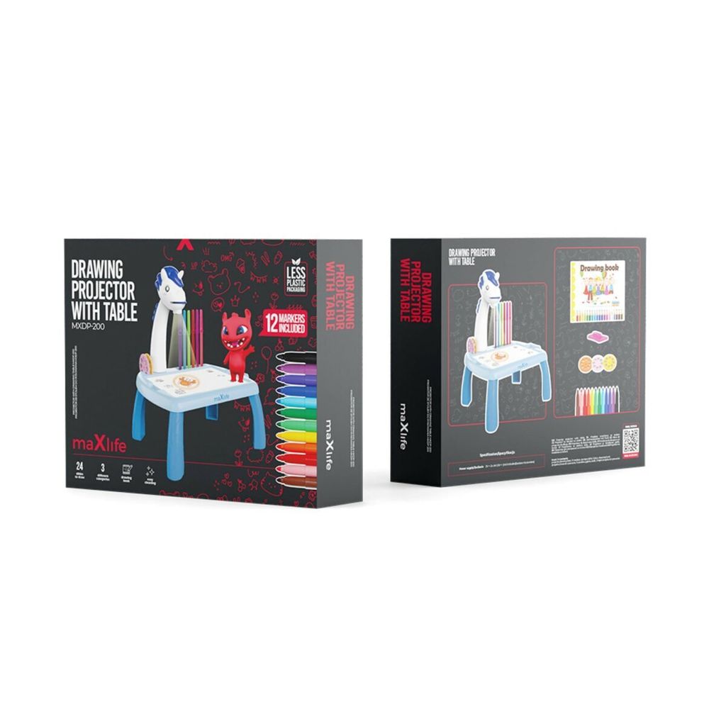 Maxlife-Projektor mit Zeichentisch MXDP-200 blau Produktbild 3