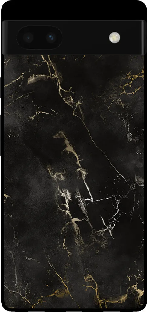 Cover Marmo Nero Google Pixel 6A Smartphonica - Accessorio Moda TPU