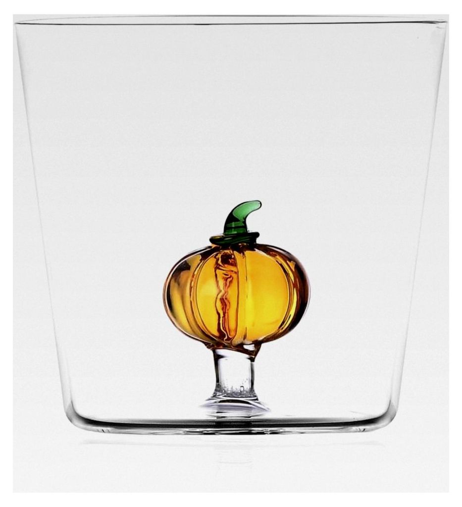 Kürbis-Tumbler, Kollektion Vegetables, 35 cl, Borosilikatglas, handgefertigt