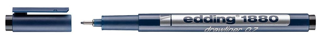 Edding 1880 - Präzisions-Fineliner 0,7 mm schwarz