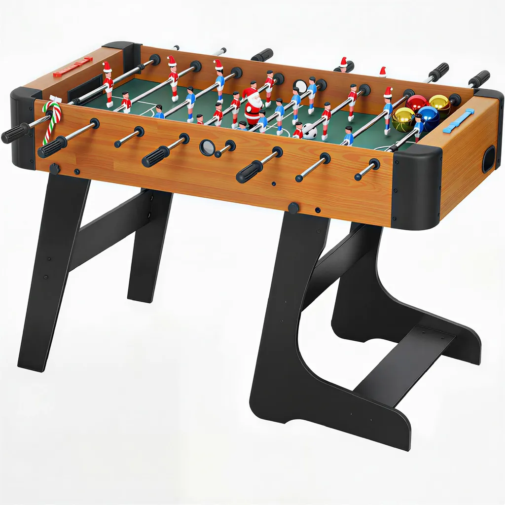 Manque de place ? Baby-foot pliable bois 22 joueurs compact et stable