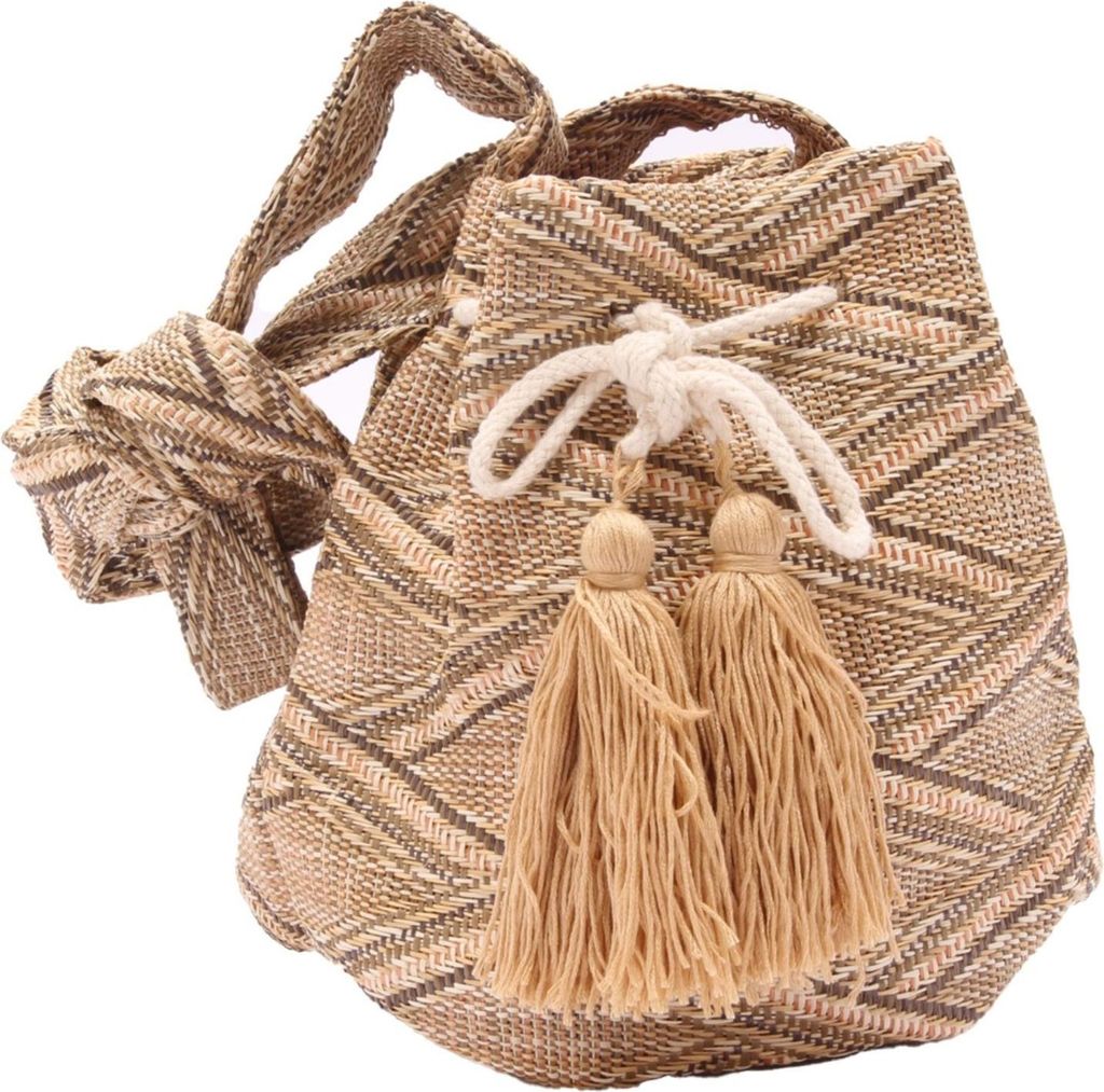 4651AI borsa donna KONTATTO Frau Eimertasche beige