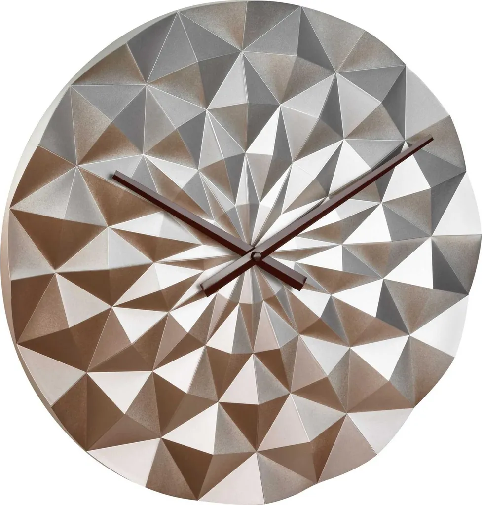 Horloge murale cuivre TFA DIAMOND 60.3063.51 pour décoration de salon