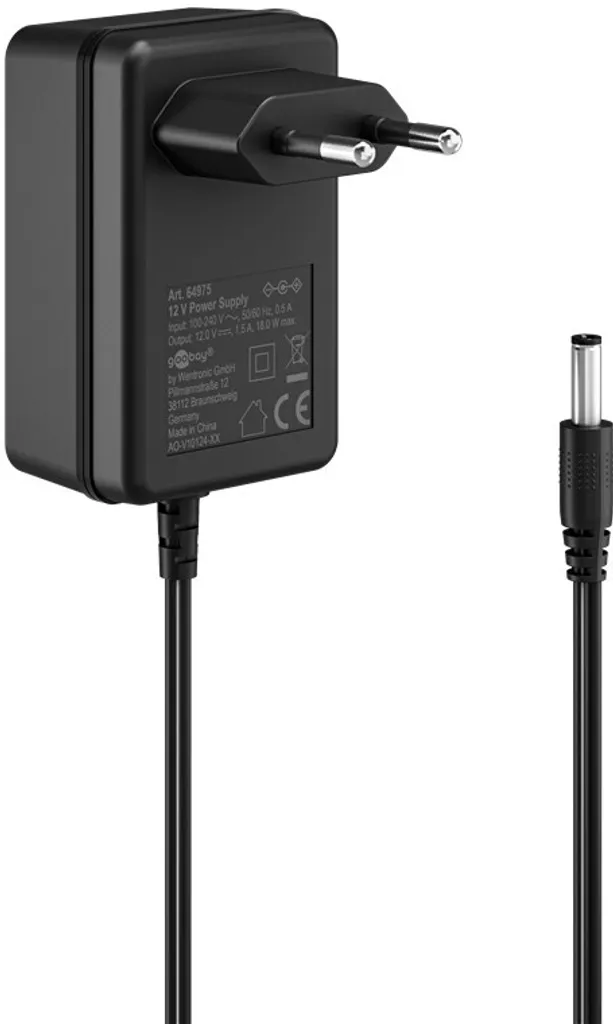 Alimentatore Universale Goobay 12V 1.5A per Strisce LED e Router - 10