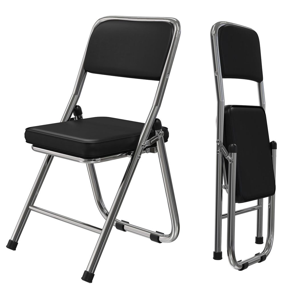 Klappstuhl 1er Set Lounge-Sessel mit Polster Besuchersstuhl Produktbild 