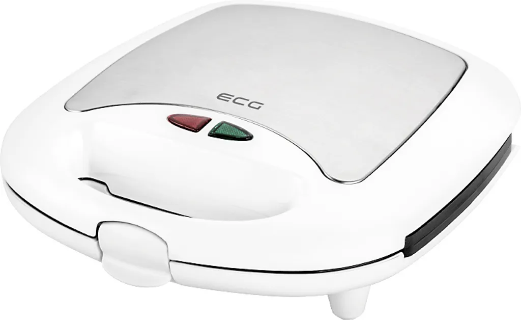 Gaufrier 3-en-1 ECG S 399 blanc avec plaques antiadhésives et 700 W