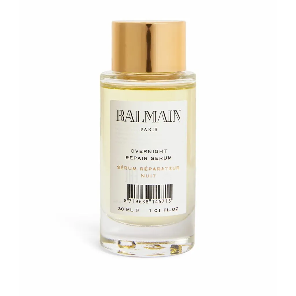 Sérum de nuit anti-casse Balmain pour réparer les cheveux abîmés