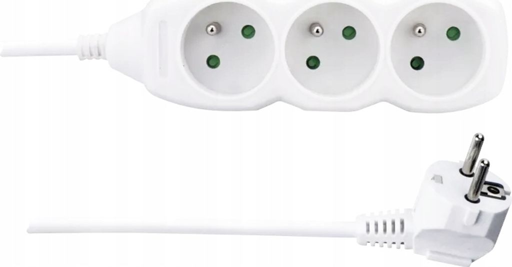 Emos 1902030150, Základný, Biela, 3 AC zásuvky/AC zásuviek, Obrázok produktu 