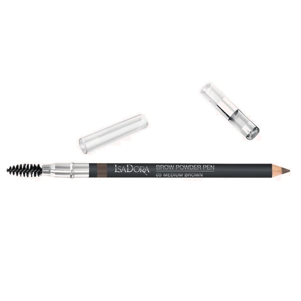 IsaDora Brow Pencil - Brow Powder in Pencil Form for Dense Eyebrows - Long-lasting Result - With Eyebrow Brush - Brow Pencil Hair Drawing - Medium ...