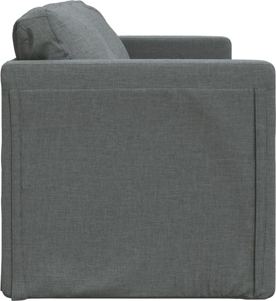 Bodensofa mit Schlaffunktion Dunkelgrau 112x174x55 cm Stoff Produktbild 6