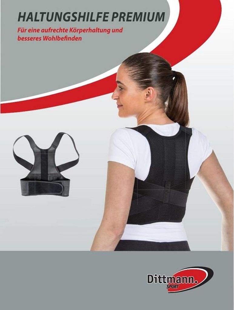 Haltungshilfe PREMIUM SHR 604, schwarz Haltungstrainer S 60-79cm