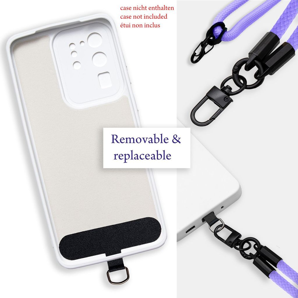 Cadorabo Handykette Mit Verstellbarem Band – Universal Für Die Meisten Handys, In Gelb