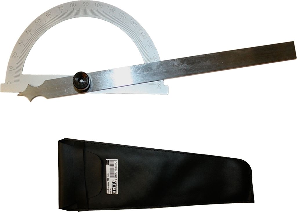 Gradmesser 150 mm, inkl. Ledertasche