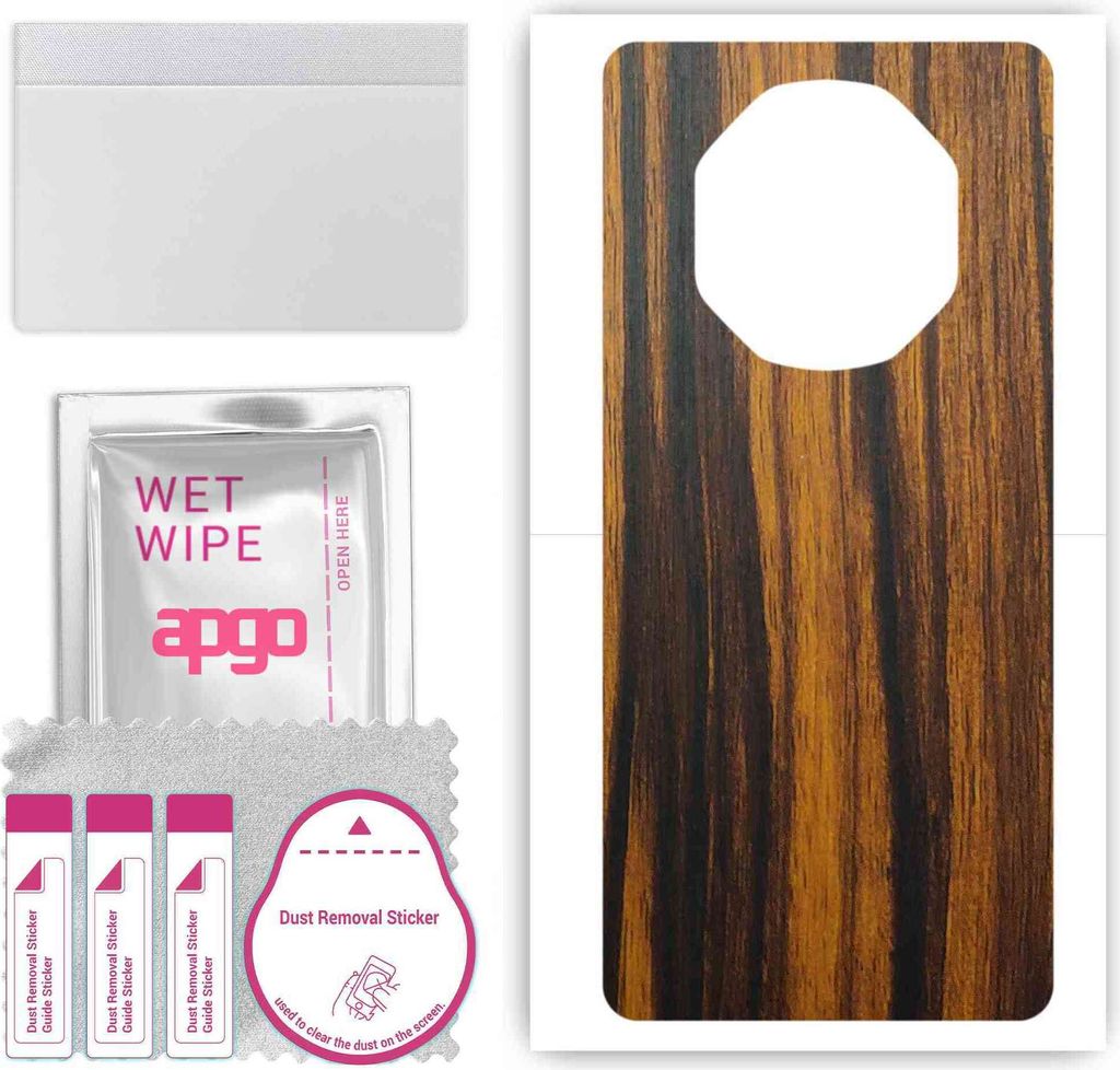 apgo Rückseite Schutzfolie, Skin, kompatibel mit Huawei Mate 40 RS Porsche Design, Hinten Displayschutzfolie aus Vinylfolie, kratzfest, einfache M...
