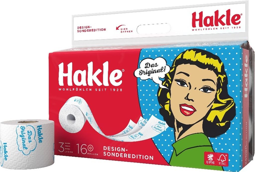 Hakle Toilettenpapier Traum vom Gold 3-lg., 1 x 16 Rollen Produktbild 
