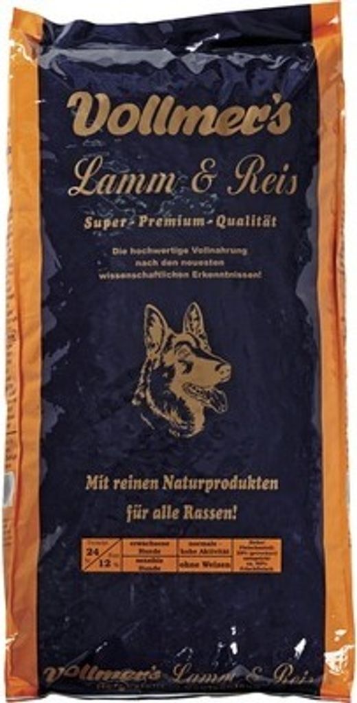 Vollmer's Lamm und Reis, Adult, jede Rasse, Lamm, Reis, 15 kg