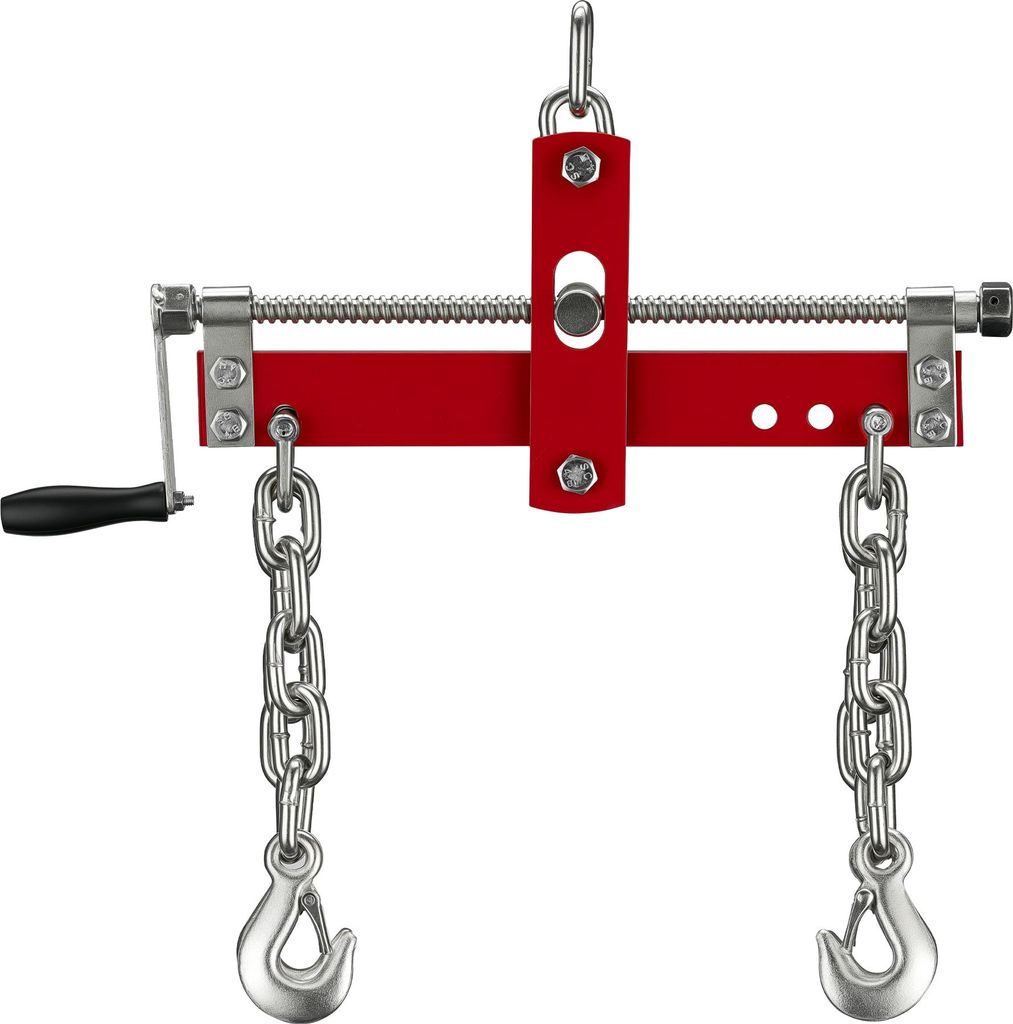 Wiltec Balancierer bis zu 900kg Positionierer für Werkstattkran als Kettenzug, Seilzug mit extra großen Befestigungsaugen Motorheber