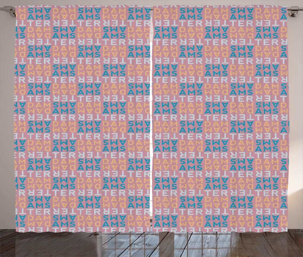 Grand Rideau Décoratif 280x225 cm pour Chambre à Coucher Style Rustique