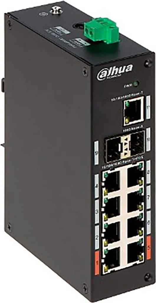 Switch Dahua PFS3211-8GT-120-V2 avec 8 ports Gigabit PoE industriels