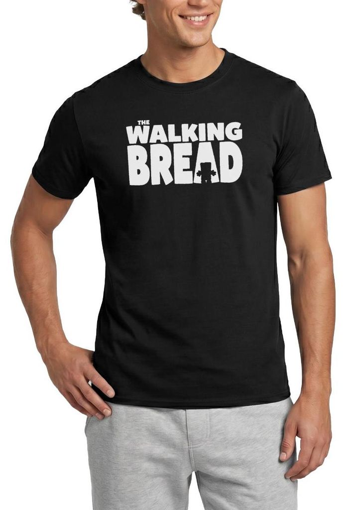 Spreadshirt Bernd Das Brot The Walking Bread In Weiß Männer T-Shirt, XXL, Schwarz
