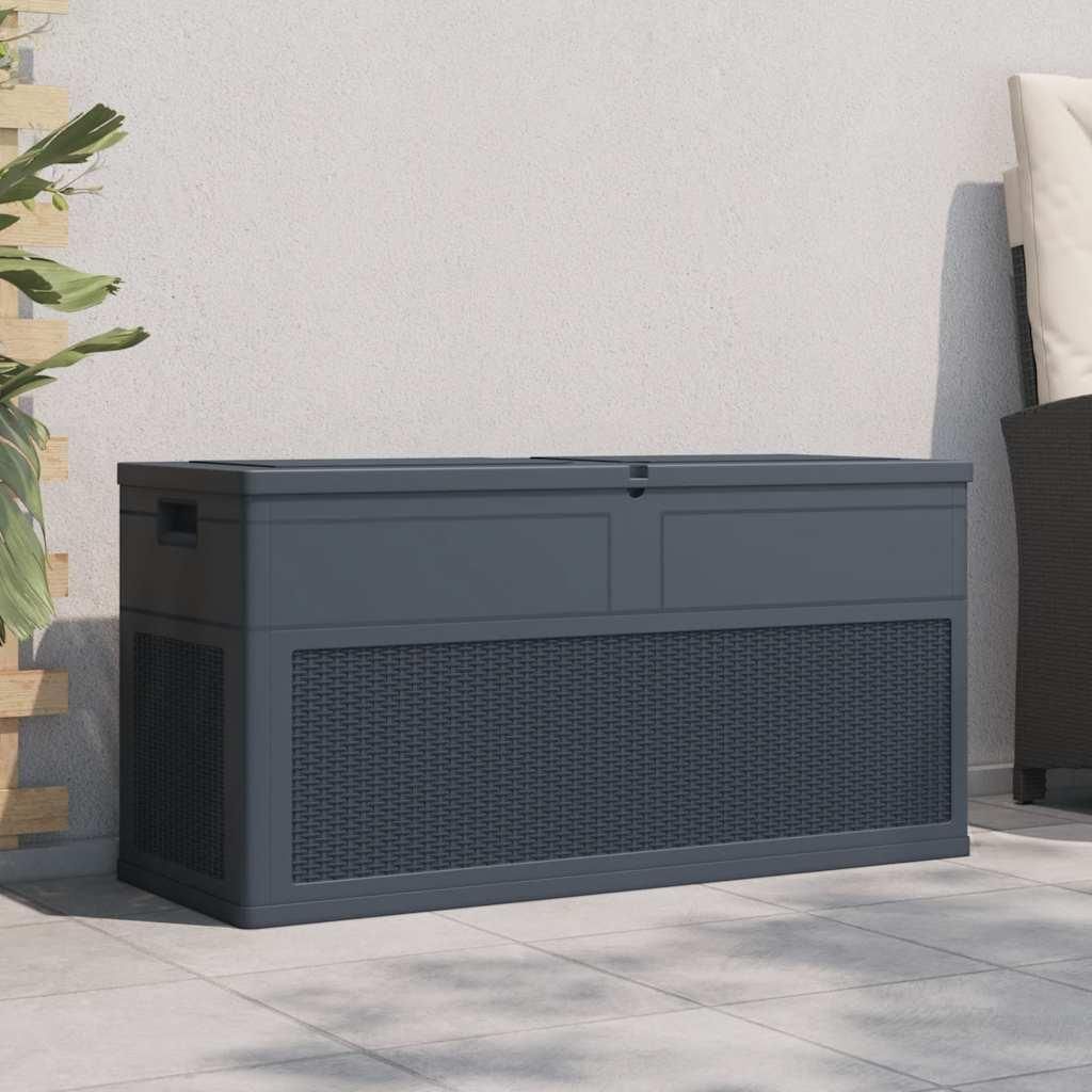 vidaXL Contenitore da giardino 320 L antracite Immagine del prodotto 