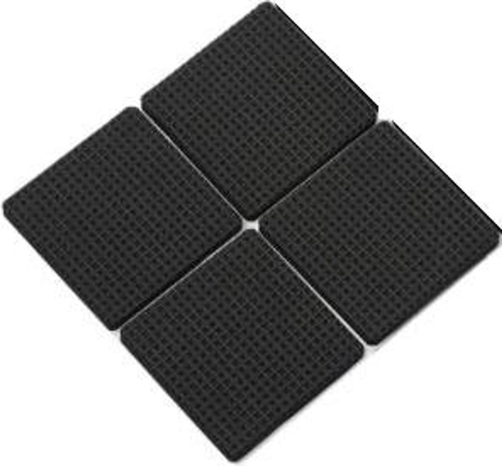 Selbstklebender Möbelfilz - Rutschfeste & kratzfeste Möbeluntersetzer - Bodenschoner - Quadratisch 4 Stück 4,5cm