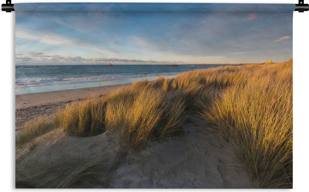 MuchoWow Wandteppich Wandbehang Düne - Strand - Meer 120x80 cm Tapisserie Dekoration Wandtuch - Wanddekorationen - Wandtücher