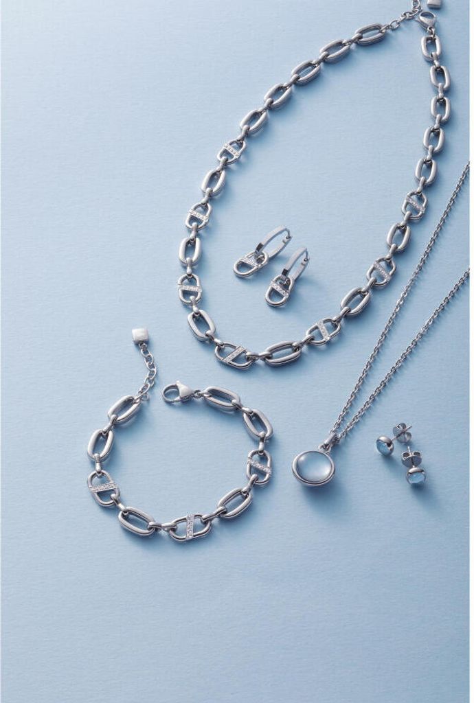 Bracelet Janna De Leonardo Jewels - Chaîne En Acier Inoxydable Argenté Avec Pendentif Trèfle - Longueur Ajustable 17,5 à 19,5 Cm - Idéal Pour Un Look Tendance Et Délicat
